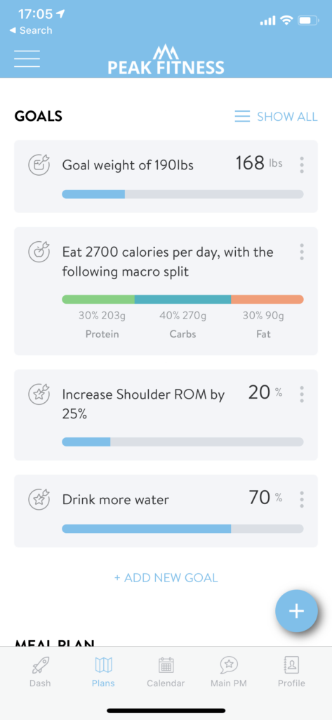 Progress tracking